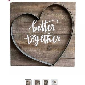 Better Together wood plaque